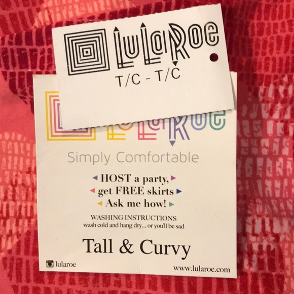 LuLaRoe Tall & Curvy leggings NWT - Picture 5 of 6